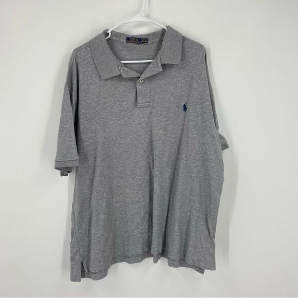 Polo by Ralph Lauren Men’s Short Sleeve Polo Shirt Gray size 2XB - Picture 1 of 3